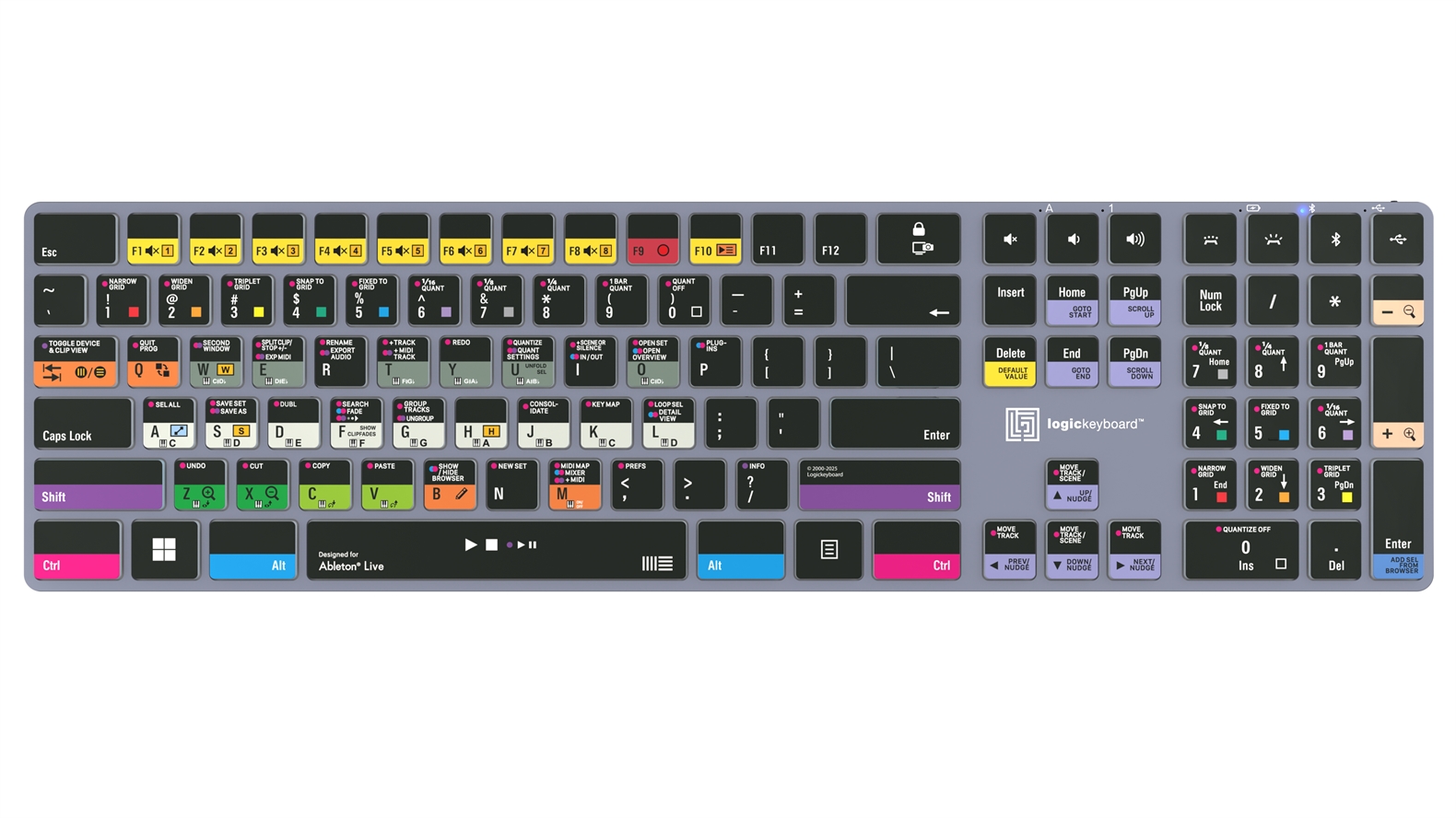 Shortcut keyboard Backlit & Bluetooth - For Ableton - Mac